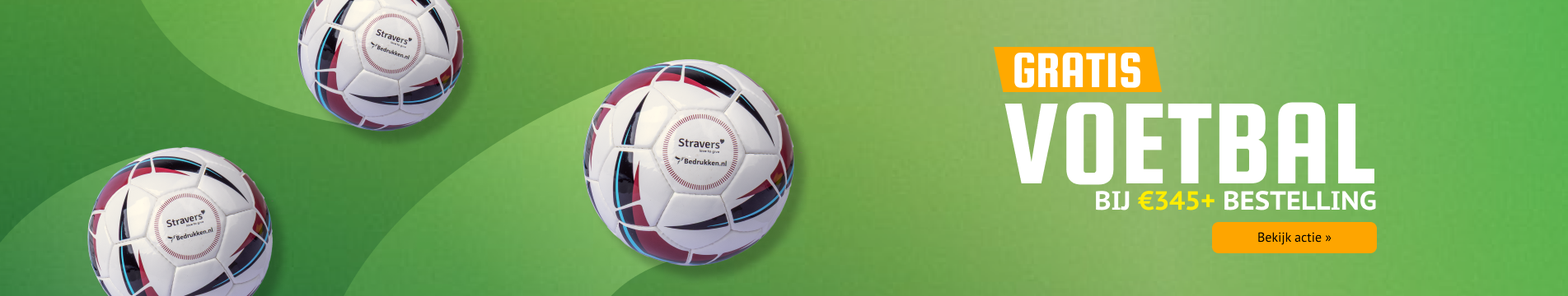 Scoor een gratis voetbal bij je bestelling