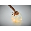 Glazen kerstbal LED-lampje Baubli transparant