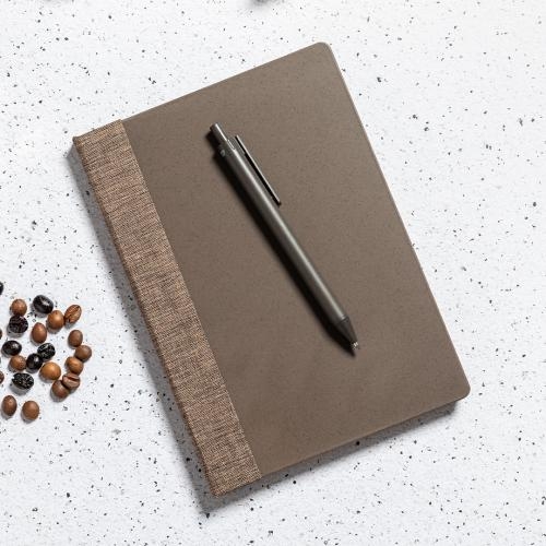 Koffievezel notitieboekje Lando bruin
