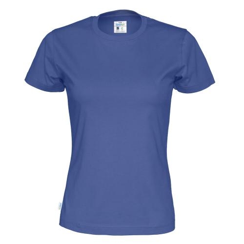 Dames T-shirt ecologisch Fairtrade katoen blauw,l