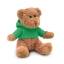Teddybeer met sweatshirt groen