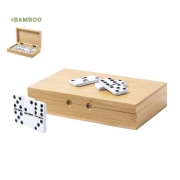 Domino in houten kistje Landers hout