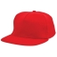 Brushed baseball cap rood