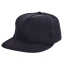 Brushed baseball cap zwart
