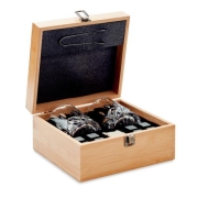 Luxe whiskey set in bamboe box Inverness hout