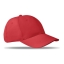 Katoenen baseball cap Basie rood