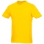Heros unisex t-shirt met korte mouwen geel,l