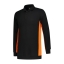 L&S Sweater Polo Workwear zwart/oranje,3xl
