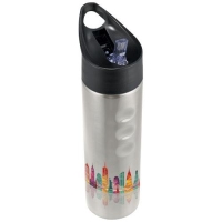 RVS sportfles 750 ml Trixie zilver