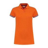 L&S Polo Flag dames oranje,l