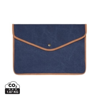 GRS 14" canvas laptopsleeve Bosler donkerblauw
