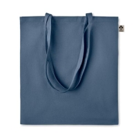 Gekleurde tas van organisch katoen Zimde blauw