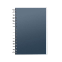 A5 notitieboek RPET kaft Anotate blauw