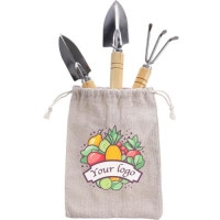Houten tuingereedschapset Jeanette ecru