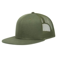 Trucker cap hoog profiel flat peak
