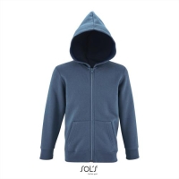 SOL'S kinder hoodie rits slate blue,6