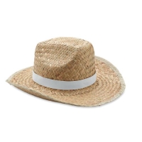 Cowboyhoed van stro Texas wit