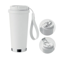 Dubbelwandige beker 500 ml Topaz large wit