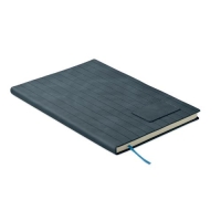 A5-notitieboek in smokey PU Tintray blauw