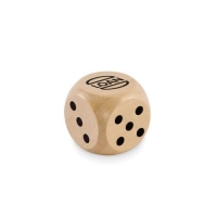 Houten dobbelsteen 3cm Dadin hout