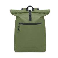 Polyester rolltop rugzak Irea army green