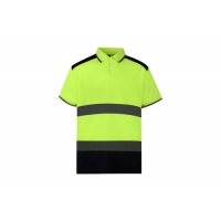 Tweekleurige veiligheidspolo hi vis yellow/navy,s