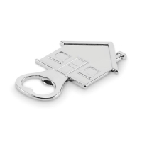Flesopener huis Myhouse mat zilver