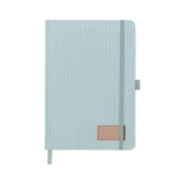 A5 RPET corduroy notitieboek babyblauw