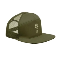 7-panelen plat vizier pet Bead army green