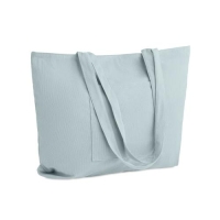 Grote corduroy boodschappentas Cordy-G babyblauw