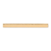 Houten liniaal 30 cm Ruler30 hout