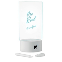 Verlicht LED-memobord Ledmemo wit