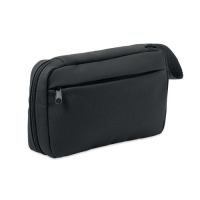 600D RPET toilettas Vanit zwart