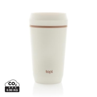 Topl to-go beker 354 ml – 360° lid wit