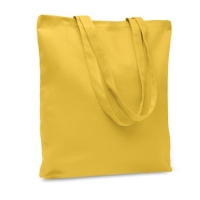 Gekleurde canvas boodschappentas Rassa geel