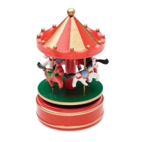 Mini carrousel muziekdoos Whirly multicolour