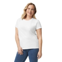 Gildan heavyweight dames shirt wit,l