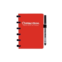 Correctbook A6 rood