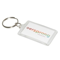 Transparante sleutelhanger transparant