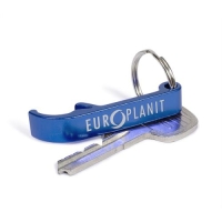 Sleutelhanger flesopener budget blauw