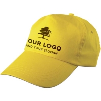 Katoenen cap geel