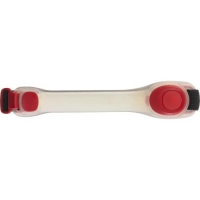 Siliconen armband met twee LED lampen rood