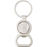 Sleutelhanger Winkelwagenmunt zilver