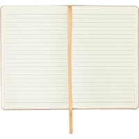 PU notitieboekje A5 met kurk print bruin