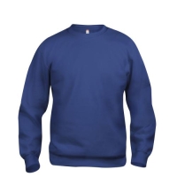 Clique Basic roundneck unisex blauw,l