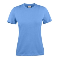 Printer Heavy T-shirt dames hemelsblauw,m