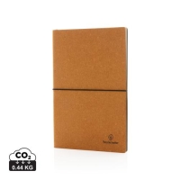 A5 recycled lederen notitieboek bruin