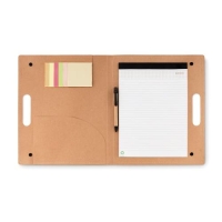 Schrijfmap gerecycled karton beige