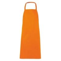 Katoenen keukenschort oranje