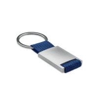 Metalen sleutelhanger Tech blauw